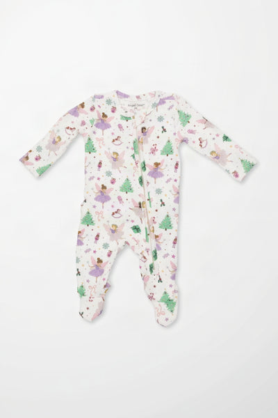 Baby Sugar Plum Fairies Ruffle Footie