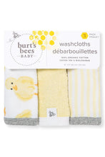 Load image into Gallery viewer, baby organic cotton 3 washcloths ducks

