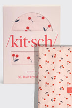 Load image into Gallery viewer, hair towel wrap cherry
