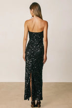 Load image into Gallery viewer, strapless sequin maxi dress
