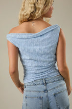 Load image into Gallery viewer, off shoulder stretch lace top
