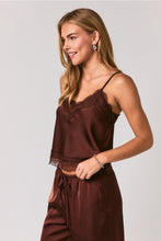 Load image into Gallery viewer, lace trim satin cami
