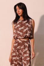 Load image into Gallery viewer, on the prowl bubble crop top
