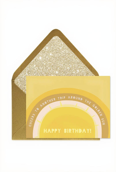 card birthday sun