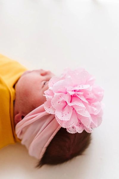 eyelet flower bow