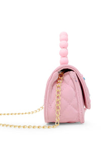 girls pearl handle message bag