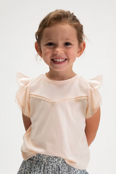 Girls flutter sleeve tank