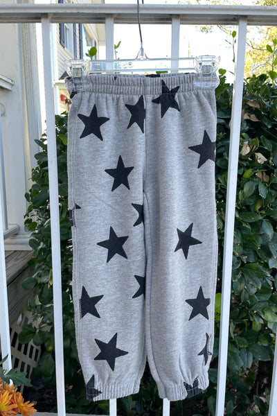girls jogger glitter stars