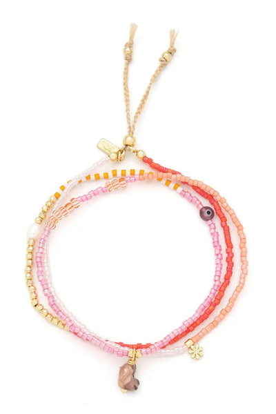 mixed bracelet-necklace love