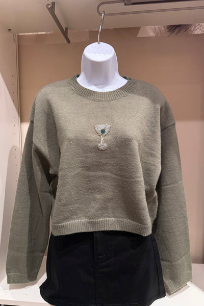 martini bead sweater