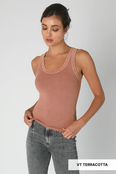 vintage reversible rib tank