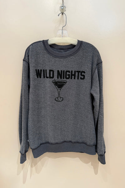 lazy days wild nights REVERSIBLE sweatshirt