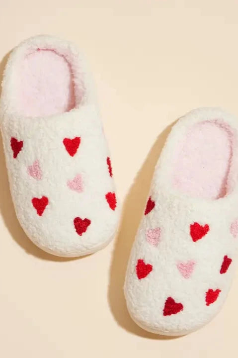 kids slippers hearts