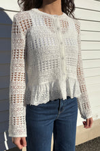 Load image into Gallery viewer, lace hem cardigan
