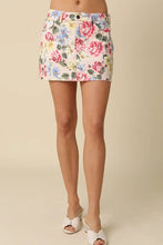 Load image into Gallery viewer, floral mini skirt
