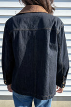 Load image into Gallery viewer, corduroy collar denim barn jacket
