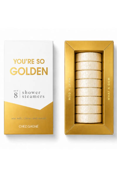 8 shower steamers - golden