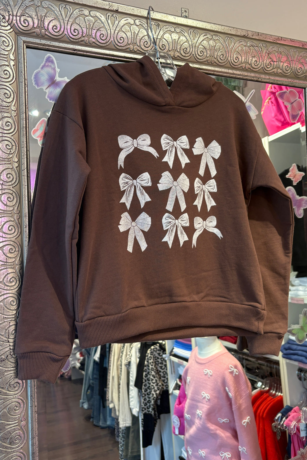 kids bows hoodie