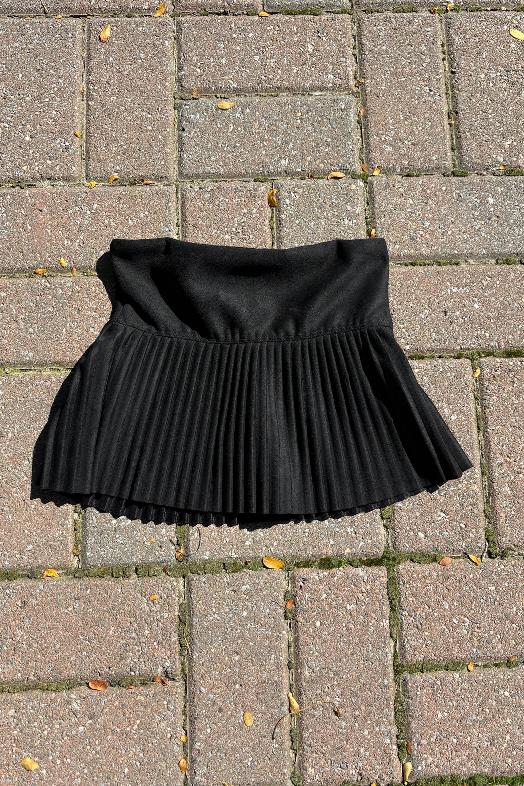 girls suede pleated skort
