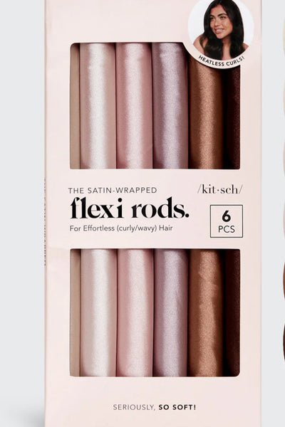 6 set satin flexi rods