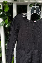 Load image into Gallery viewer, girls long sleeve ribbon lace dress
