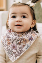 Load image into Gallery viewer, 4 pack baby bandana bibs flora
