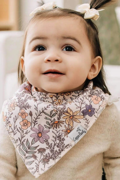 4 pack baby bandana bibs flora