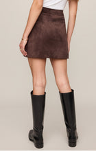 Load image into Gallery viewer, Faux Suede Mini Skirt
