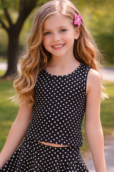 girls polka dot tank