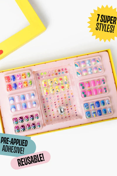 girls press on nail kit