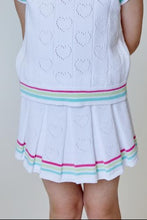 Load image into Gallery viewer, girls heart pointelle knit skirt
