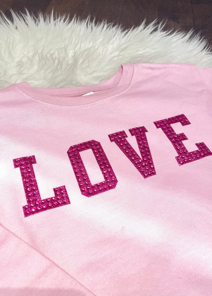 sparkle love sweatshirt