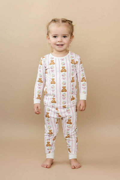 kids bamboo 2pc set honey bear