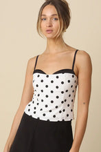 Load image into Gallery viewer, polka dot layered cami top
