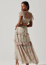 Load image into Gallery viewer, floral open back maxi dress
