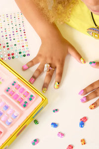 girls press on nail kit