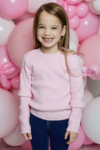 Load image into Gallery viewer, girls rib hearts sweater
