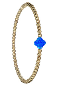 gold filled bracelet-clover