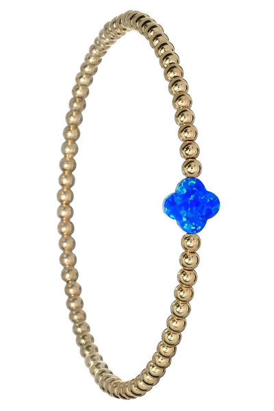 gold filled bracelet-clover