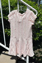 Load image into Gallery viewer, back of girls short sleeve ribbon dress
