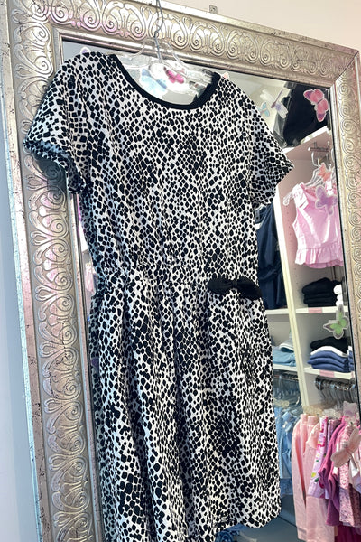 girls print jersey dress