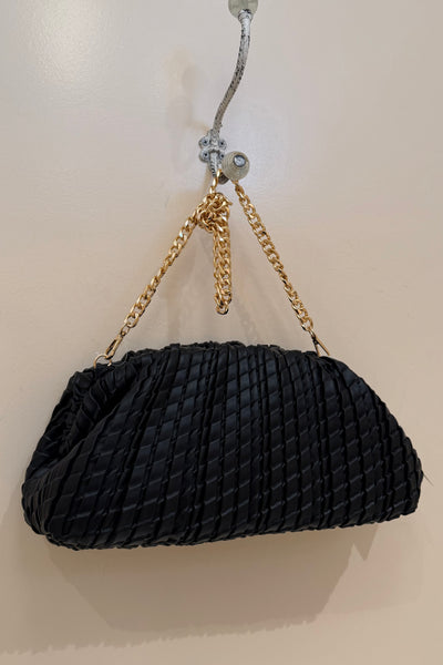 woven textured clutch