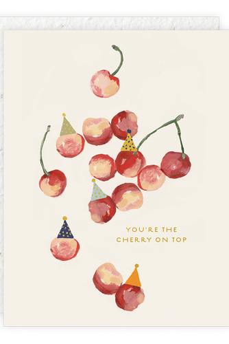 card sending cherry on top