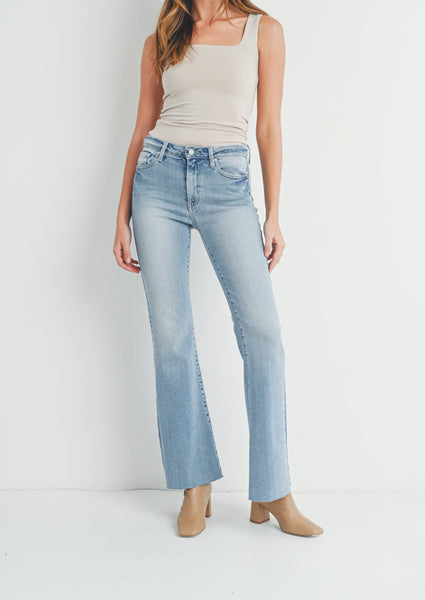 midrise boot cut jean