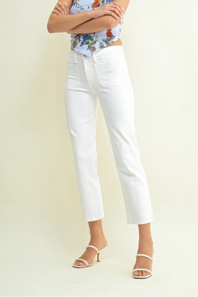 pocket straight jean