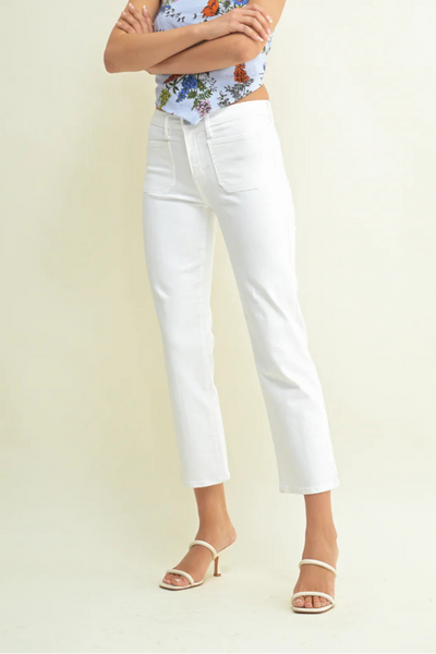 pocket straight jean