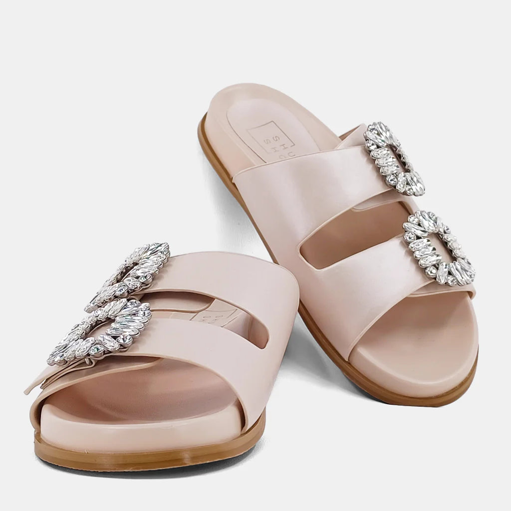 bling buckle sandal