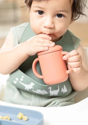kids little bites bib dino