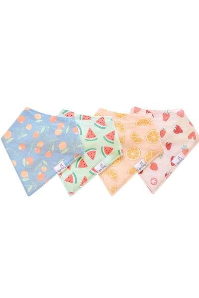4 pack baby bandana bibs clementine