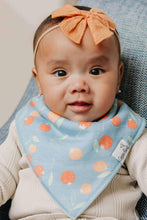 Load image into Gallery viewer, 4 pack baby bandana bibs clementine

